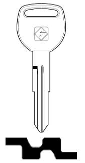 Afbeelding van Silca Autosleutel z/plastic kop staal HON58R