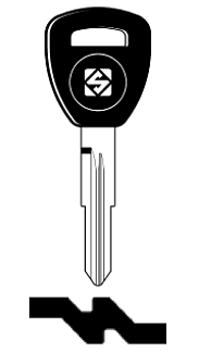 Afbeelding van Silca Transpondersleutel brass HON65RT6