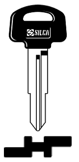 Afbeelding van Silca Autosleutel plastic kop staal HON64BP