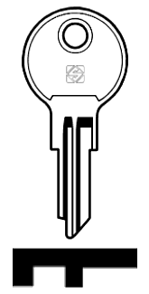 Afbeelding van Silca Autosleutel z/plastic kop staal HON8