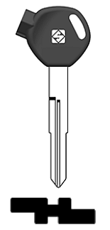 Afbeelding van Silca Scootersleutel plastic kop brass HON88RMP