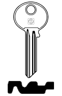 Afbeelding van Silca Cilindersleutel brass GYB6