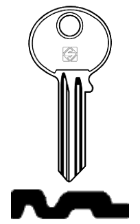 Afbeelding van Silca Cilindersleutel staal GYC