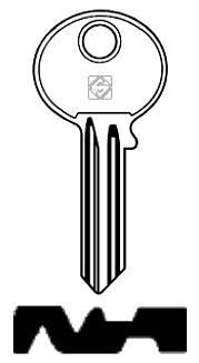 Afbeelding van Silca Cilindersleutel staal GYF