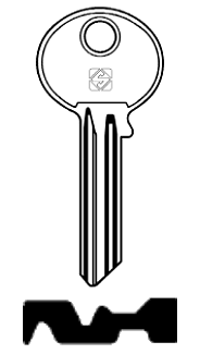 Afbeelding van Silca Cilindersleutel staal LYF6