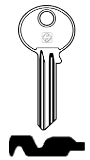 Afbeelding van Silca Cilindersleutel staal LYG6