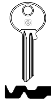 Afbeelding van Silca Cilindersleutel brass YYC6