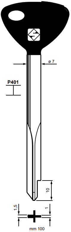 Afbeelding van Silca Stersleutel ijzer XZ2CP