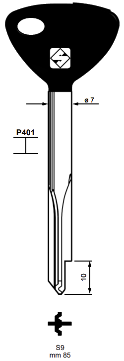 Afbeelding van Silca Stersleutel ijzer XZ3BP