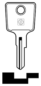 Afbeelding van Silca Autosleutel z/plastic kop staal DAT2R