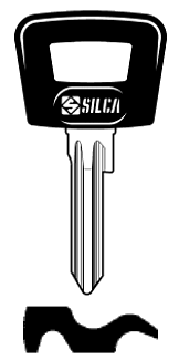 Afbeelding van Silca Autosleutel plastic kop brass DAT5AP