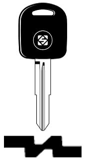 Afbeelding van Silca Transpondersleutel brass SZ11RT18