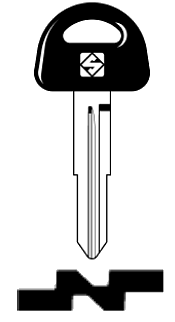 Afbeelding van Silca Autosleutel plastic kop brass SZ11P