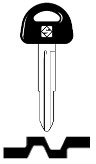 Afbeelding van Silca Autosleutel plastic kop staal SZ12P