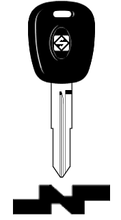 Afbeelding van Silca Autosleutel plastic kop brass SZ20P