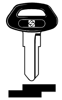 Afbeelding van Silca Autosleutel plastic kop staal SZ4AP