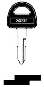 Afbeelding van Silca Autosleutel plastic kop staal SZ5P