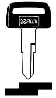 Afbeelding van Silca Autosleutel plastic kop brass SZ9P