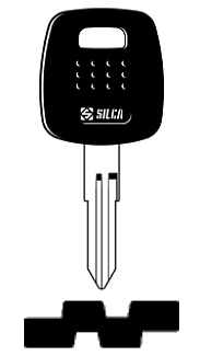 Afbeelding van Silca Transpondersleutel brass NSN11T11