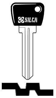 Afbeelding van Silca Autosleutel plastic kop staal MAZ18BP