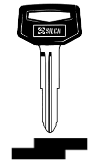 Afbeelding van Silca Autosleutel plastic kop brass TOY27P