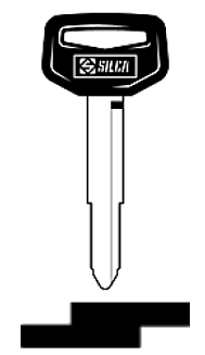 Afbeelding van Silca Autosleutel plastic kop brass TOY29P