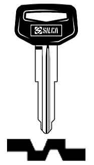 Afbeelding van Silca Autosleutel plastic kop staal TOY25P