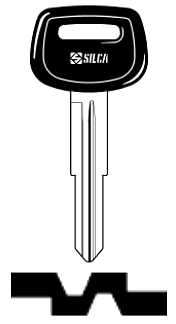 Afbeelding van Silca Autosleutel plastic kop brass TOY36AP