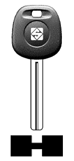 Afbeelding van Silca Transpondersleutel brass TOY40BT4