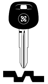 Afbeelding van Silca Transpondersleutel brass TOY41RAT4