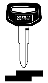 Afbeelding van Silca Autosleutel plastic kop brass TOY4RBP