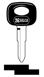 Afbeelding van Silca Autosleutel plastic kop staal TOY4P