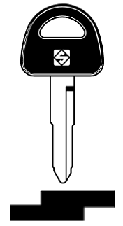 Afbeelding van Silca Autosleutel plastic kop staal TOY4RCP