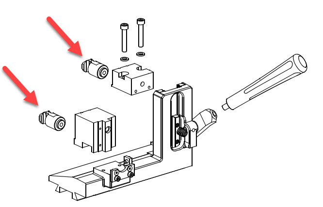 Afbeelding van Silca Locking Piston zijreepslede D902121ZR