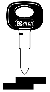 Afbeelding van Silca Autosleutel plastic kop staal TOY4RP