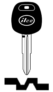 Afbeelding van Silca Transpondersleutel brass TOY57-PT