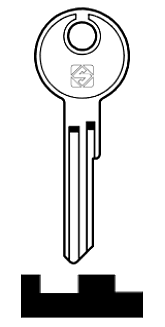 Afbeelding van Silca Autosleutel z/plastic kop staal DH2R