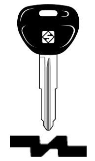 Afbeelding van Silca Autosleutel plastic kop staal MIT11RAP