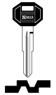 Afbeelding van Silca Autosleutel plastic kop staal MIT6RP