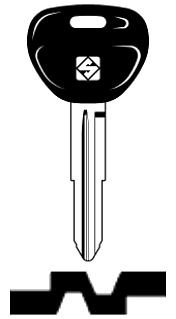 Afbeelding van Silca Autosleutel plastic kop staal MIT8AP