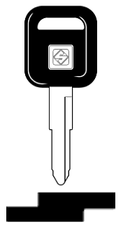 Afbeelding van Silca Autosleutel plastic kop brass GM23P