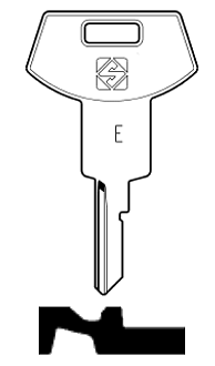 Afbeelding van Silca Autosleutel z/plastic kop staal GM27R