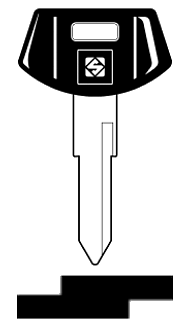 Afbeelding van Silca Autosleutel plastic kop brass GM31P