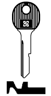 Afbeelding van Silca Autosleutel plastic kop brass GM3BP