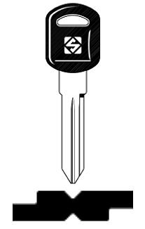 Afbeelding van Silca Autosleutel plastic kop brass GM40EP