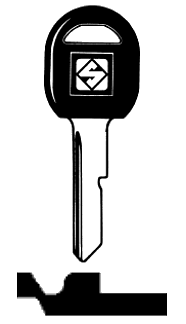 Afbeelding van Silca Autosleutel plastic kop brass GM6DP