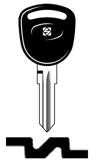 Afbeelding van Silca Autosleutel plastic kop staal FO10AP