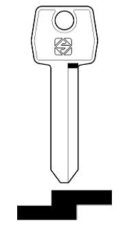 Afbeelding van Silca Autosleutel z/plastic kop staal FO6R