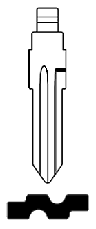 Afbeelding van Silca universele afstandsbediening insert HU46CH