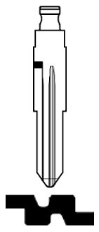 Afbeelding van Silca Flip Key insert HON58RFH